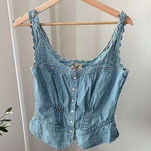 American Living Demin Top Size M